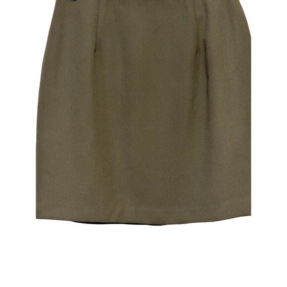 Star C.C.C. Mini Pencil Skirt Secure Zip Closure Lightweight Green W Juniors 7 - Picture 3 of 8